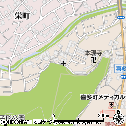 大阪府河内長野市喜多町383周辺の地図