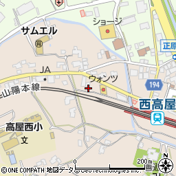 広島県東広島市高屋町中島639周辺の地図
