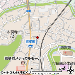 大阪府河内長野市喜多町200周辺の地図