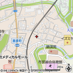大阪府河内長野市喜多町59周辺の地図