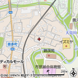 大阪府河内長野市喜多町53周辺の地図