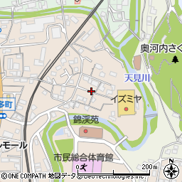 大阪府河内長野市喜多町周辺の地図