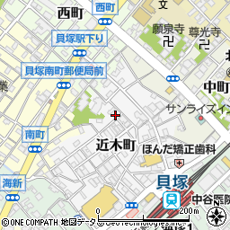 大阪府貝塚市近木町20-2周辺の地図