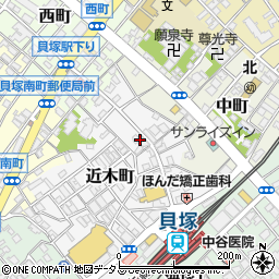 大阪府貝塚市近木町22-8周辺の地図