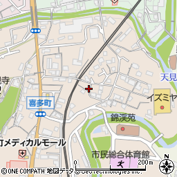 大阪府河内長野市喜多町60周辺の地図