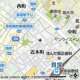 大阪府貝塚市近木町22-17周辺の地図