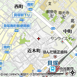 大阪府貝塚市近木町22-19周辺の地図