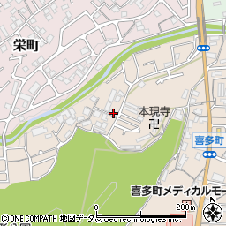 大阪府河内長野市喜多町492周辺の地図