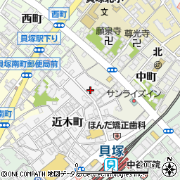 大阪府貝塚市近木町23-4周辺の地図