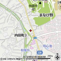 大阪府和泉市内田町3丁目周辺の地図
