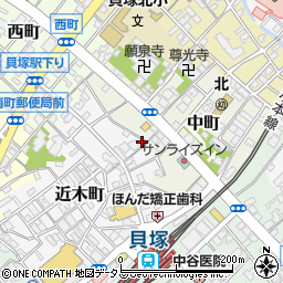 大阪府貝塚市近木町23-26周辺の地図