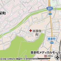大阪府河内長野市喜多町497周辺の地図