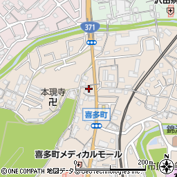 大阪府河内長野市喜多町78周辺の地図