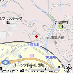 広島県東広島市八本松町米満310周辺の地図