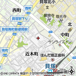 大阪府貝塚市近木町23-8周辺の地図