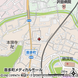 大阪府河内長野市喜多町65周辺の地図
