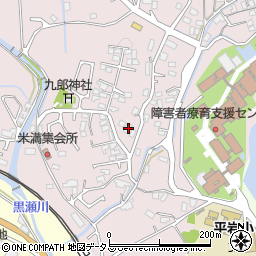 広島県東広島市八本松町米満520周辺の地図