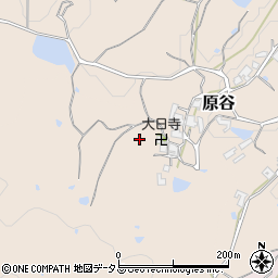奈良県御所市原谷周辺の地図