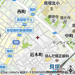 大阪府貝塚市近木町22-1周辺の地図