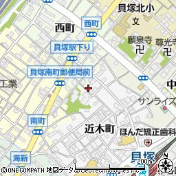大阪府貝塚市近木町21-10周辺の地図