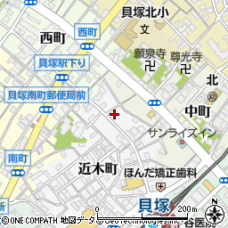 大阪府貝塚市近木町23-11周辺の地図