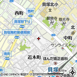 大阪府貝塚市近木町23-12周辺の地図