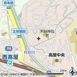 広島県東広島市高屋町中島301周辺の地図