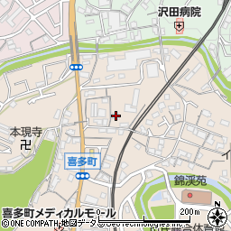 大阪府河内長野市喜多町28周辺の地図