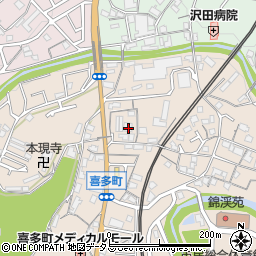 大阪府河内長野市喜多町64周辺の地図