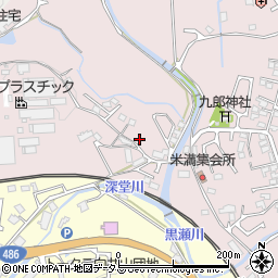 広島県東広島市八本松町米満122周辺の地図