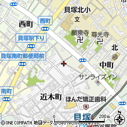 大阪府貝塚市近木町23-16周辺の地図