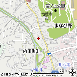 大阪府和泉市内田町3丁目5周辺の地図