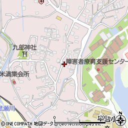 広島県東広島市八本松町米満523周辺の地図