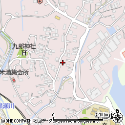 広島県東広島市八本松町米満523周辺の地図