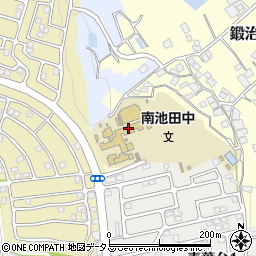 和泉市立南池田中学校周辺の地図