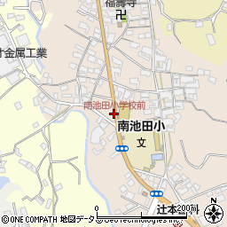 南池田小学校前周辺の地図