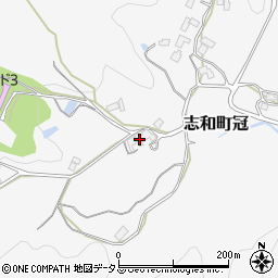 広島県東広島市志和町冠1864周辺の地図