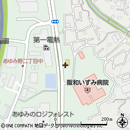 セブンイレブン和泉あゆみ野１丁目店周辺の地図