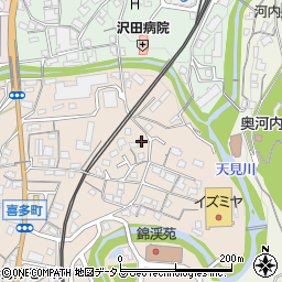 大阪府河内長野市喜多町45周辺の地図