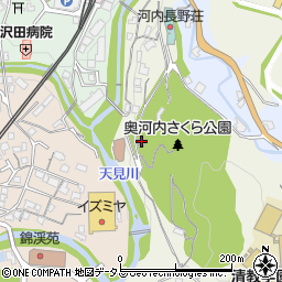 公園管理事務所周辺の地図
