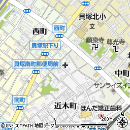 大阪府貝塚市近木町24-3周辺の地図