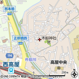 広島県東広島市高屋町中島312周辺の地図