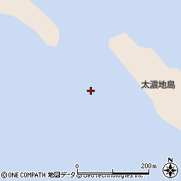 太濃地島周辺の地図