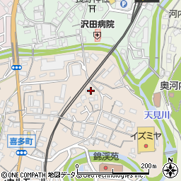 大阪府河内長野市喜多町44周辺の地図