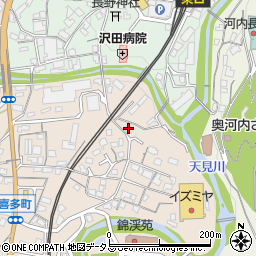 大阪府河内長野市喜多町694周辺の地図