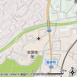 大阪府河内長野市喜多町517周辺の地図