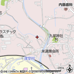 広島県東広島市八本松町米満299周辺の地図