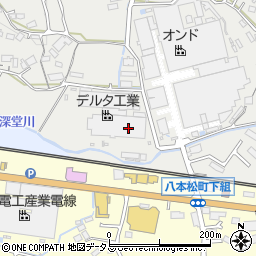 デルタ工業株式会社　八本松工場周辺の地図