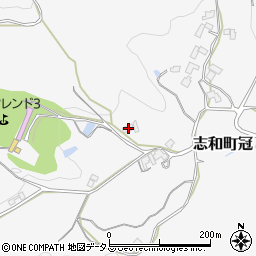 広島県東広島市志和町冠1825周辺の地図