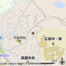 広島県東広島市高屋町中島115周辺の地図